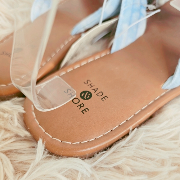 SHADE & SHORE | LIGHT BLUE CLOUD SANDELS - NWT - Picture 2 of 5